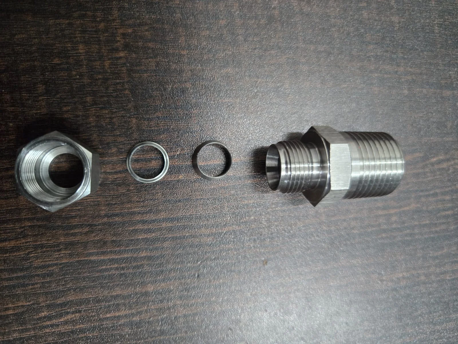 Disassembled Tube Adapter Assembly